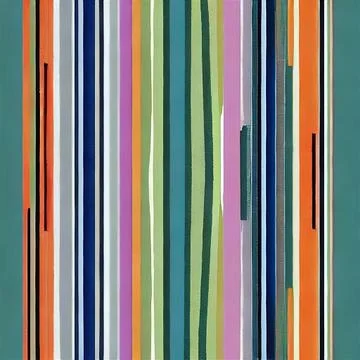 Vertical Line Test Pattern Stock Illustration