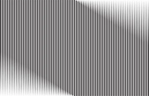 Vertical line variable thickness. Halftone pattern with digital gradient effe Illustrazione stock