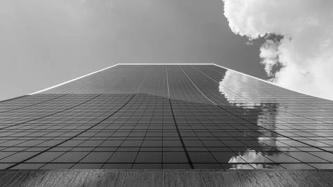 Vertical lines of a building Stock Photos