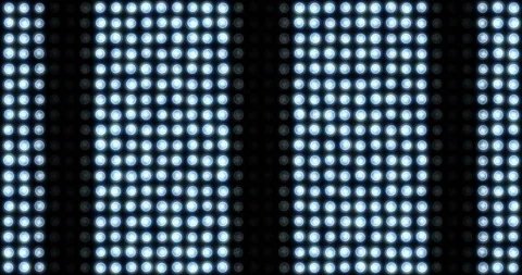 Vertical lines diverging from the center made up of switched on and off lamps Stock Footage 103194824