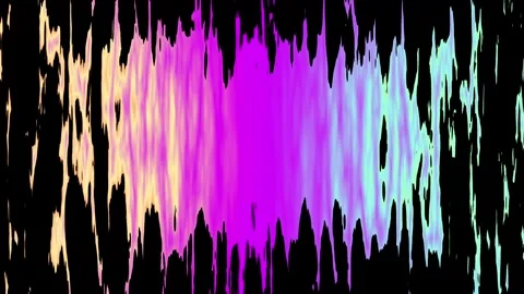 Vertical lines of pink and yellow light ripple like a colorful water reflecti Stock-Footage 331746657