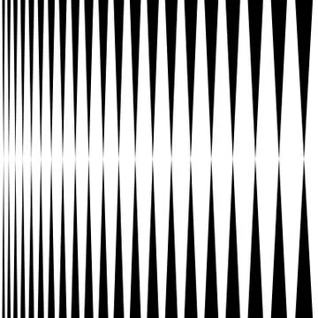 Vertical  lines, stripes - Parallel straight lines from thick to thin in sequ Stock Illustration