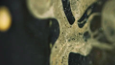 Vertical liquid gel blur serum emulsion water drip Stock Footage 339769348