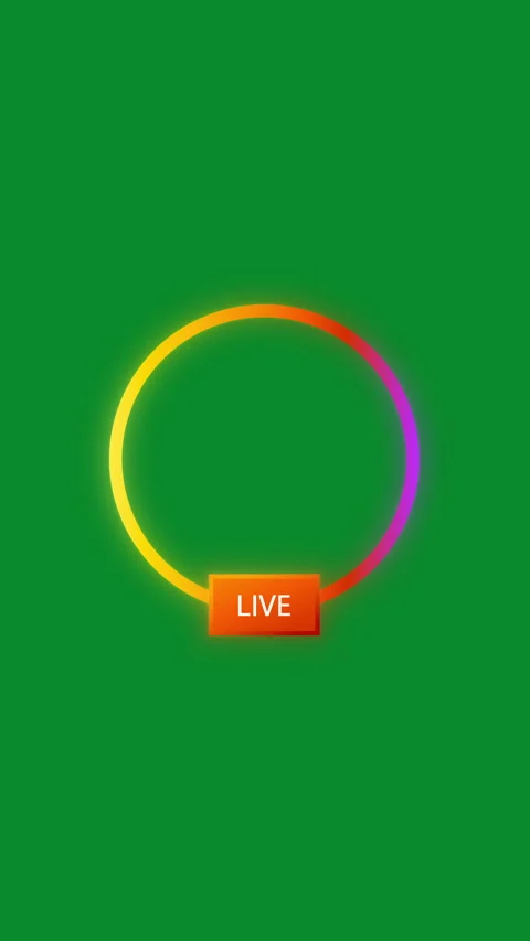 Vertical Live News Stream Ring Overlay Stock Footage 335476170