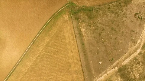 Vertical Look down at Dirt Road Color Corrected Stock Footage 98961148