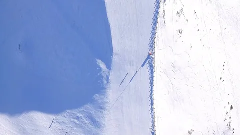 Vertical look down on the ridge 4K Stock Footage 128939122