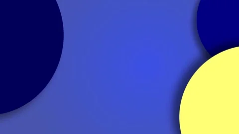 Vertical loop animation of blue and yellow 3d circles on blue background Stock-Footage 137429306