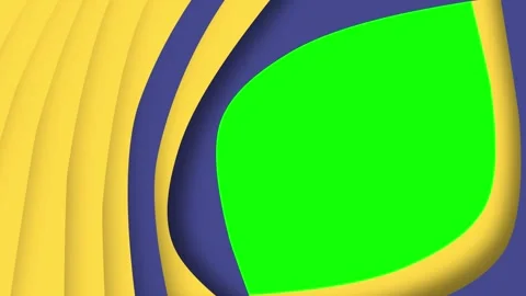 Vertical loop animation of blue and yellow 3d paper lines on blue background Stock-Footage 137429346
