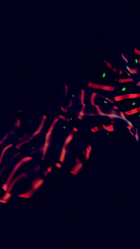 Vertical loop video with fluid organic bioluminescence motion design. Stock Footage 331632644