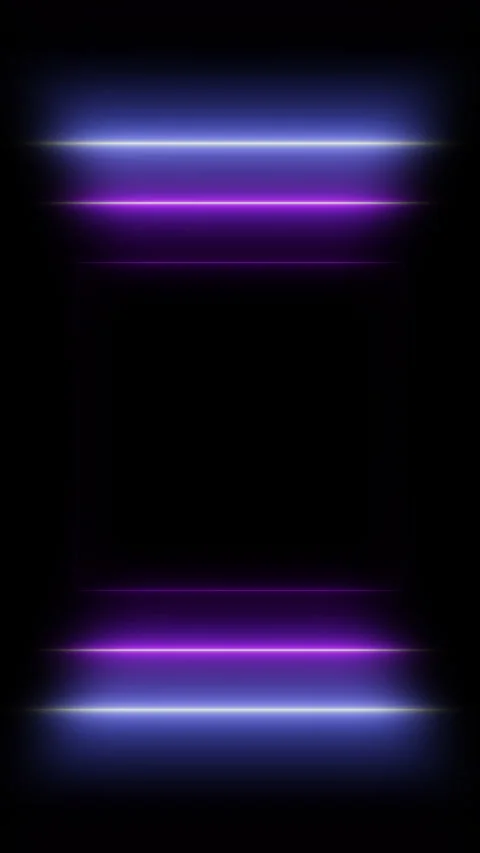Vertical Looping Neon Light Stripes Tunnel Abstract Background. Stock Footage 318565795