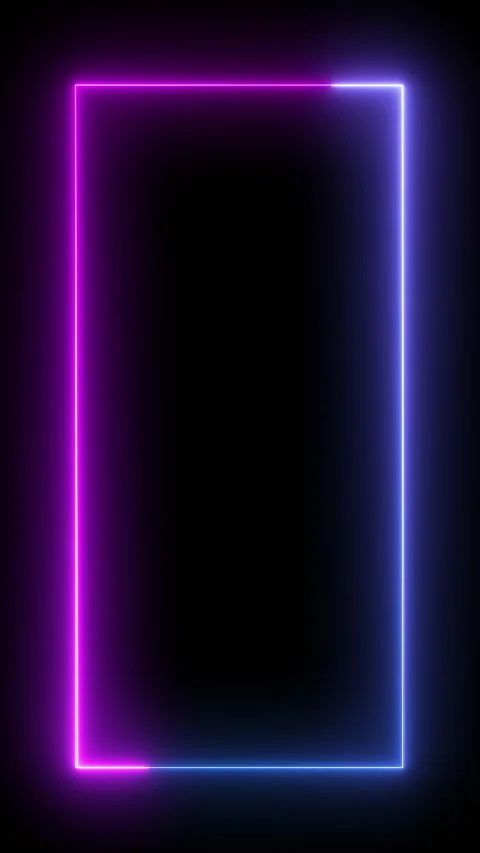 Vertical Looping Neon Rectangle Frame for Text and Product Display. Stock Footage 318565716