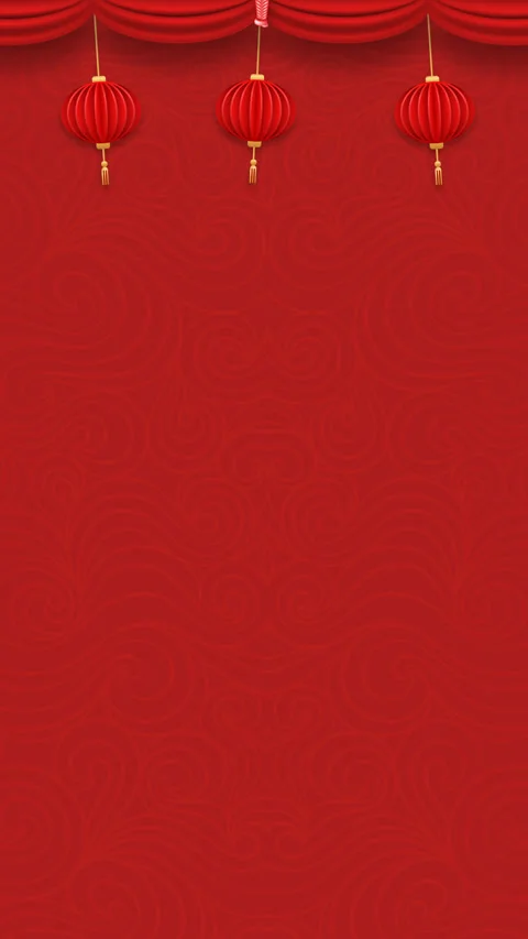 Vertical Lunar New Year Blank Festive Background Loop Animation Видео 294538348