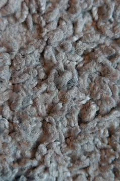Vertical Macro Closeup Selective Focus of Intricate Carpet Fibers, Tactile .. Foto stock
