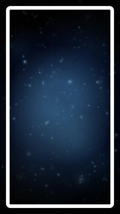Vertical Magic Glow Particles Drifting Up Against Dark Blue Background Stock Footage 341908401
