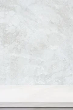 Vertical marble table surface background, White stone table top for kitchen p Stock Photos