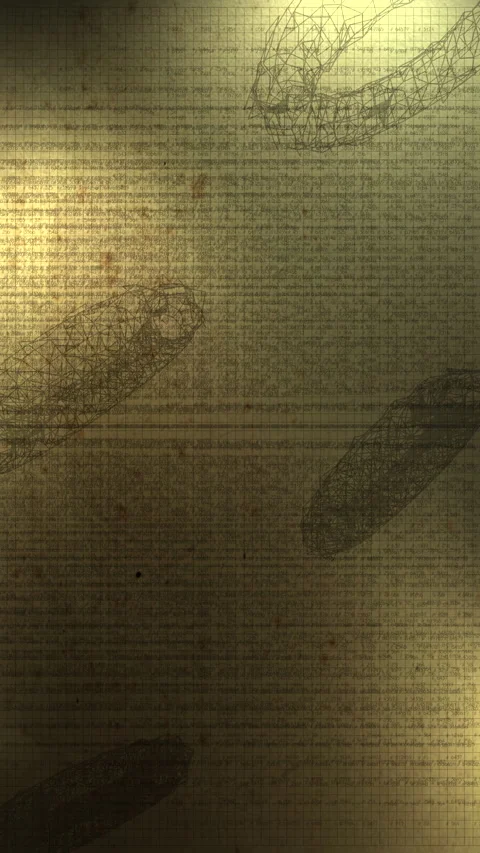 Vertical Mathematical List Ledger Layout with Rotating Wireframe Torus Video stock 336556380