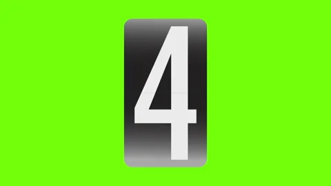 Vertical Mechanical Flip Counter Numbers from 0 to 9 for Countdown and Price Cha Видео 331285582