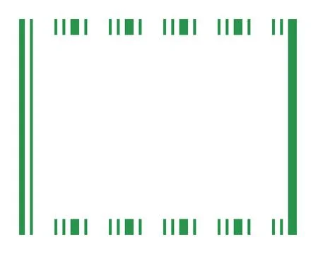 Vertical Merry Christmas border rectangle frame elements decoration Stock Illustration