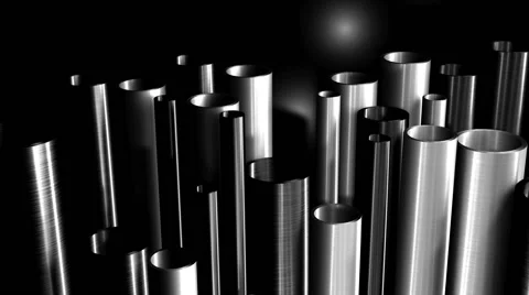 Vertical Metal Pipes Background Loop HD Video stock 40712908