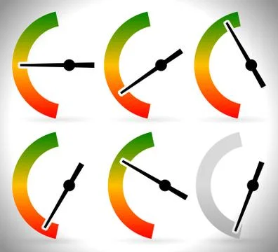 Vertical meters vector template Stock Illustration