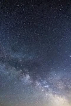 Vertical milky way Stock Photos