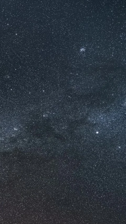 Vertical Milky Way Time Lapse, Starry Night Sky and Deep Space Overhead View Stock Footage 320139684