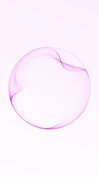 Vertical minimal abstract pink orb with flowing lines and soft gradients on.. Stock Illustration