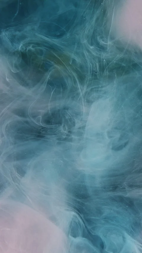 Vertical mist cloud paint water blend pink blue Stock Footage 314809982