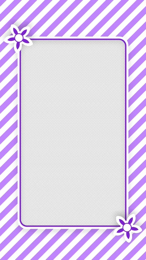 Vertical Mobile Video Rotating Flower Stripe Card Seamless Loop Transparent Stock Footage 346157101