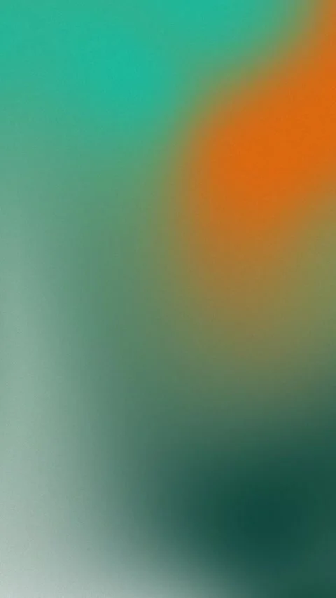 Vertical Modern Orange and Teal Animated Gradient Background with Film Grain Stock Footage 334877854