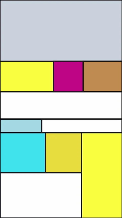 Vertical Mondrian-Style Animated Background Stock-Footage 308070389