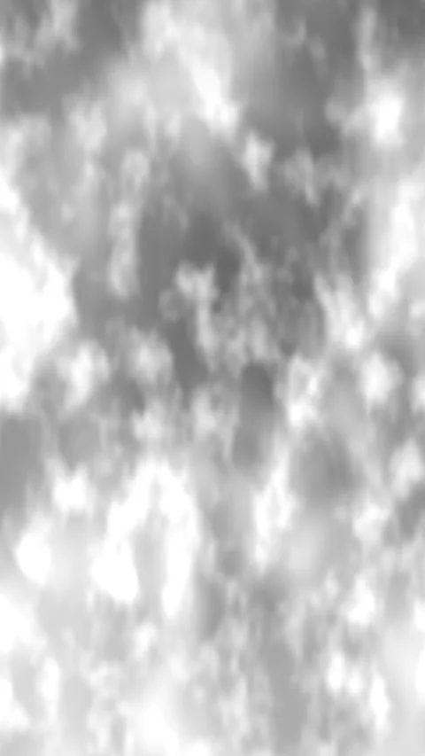 Vertical Monochrome Cloudy Sky Drifting Forward in a Seamless Loop Animation Stock Footage 340006693
