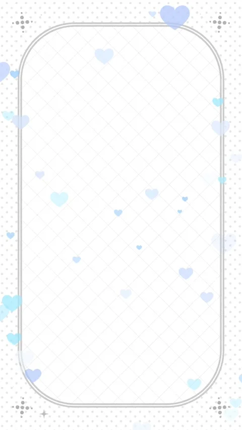Vertical monochrome frame with blue accent hearts seamless loop Stock Footage 332464513