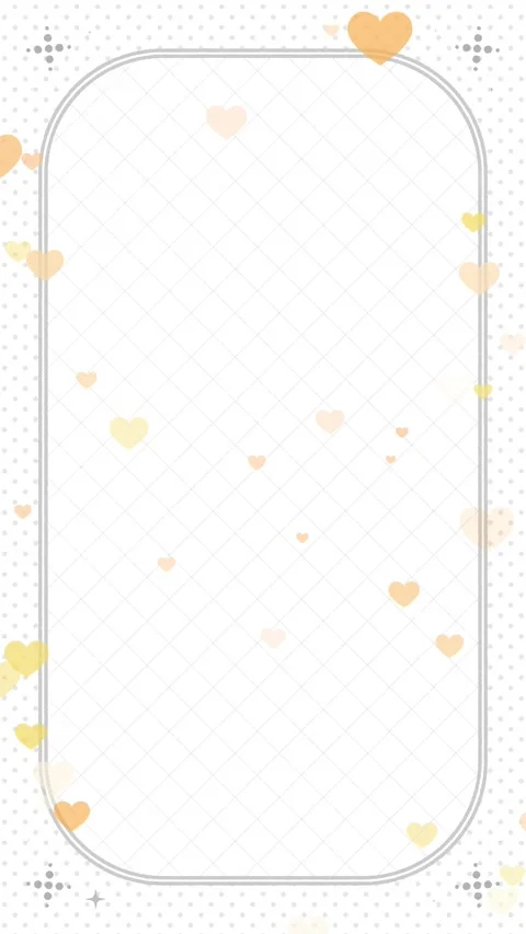 Vertical monochrome frame with yellow accent hearts seamless loop Видео 332461136