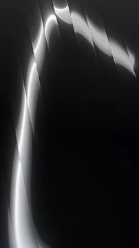 Vertical monochrome optical wave stripes on black with crisp luminous lines.. 스톡 일러스트