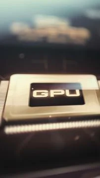 Vertical Monthly GPU Spending Growth Card Stock Photos