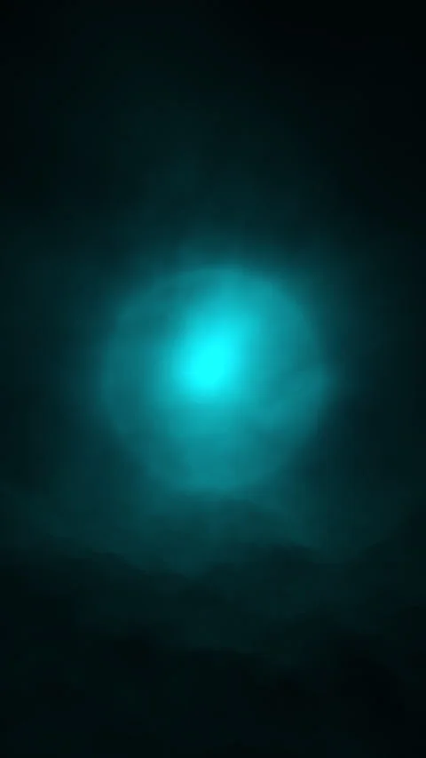 Vertical Moon Shrouded in Abstract Cloudy Mist 스톡 동영상 331035437
