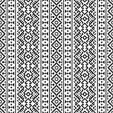 Vertical motif seamless ethnic pattern Stock Illustration
