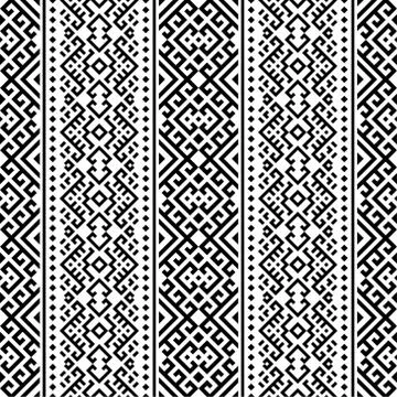 Vertical motif seamless ethnic pattern Stock Illustration