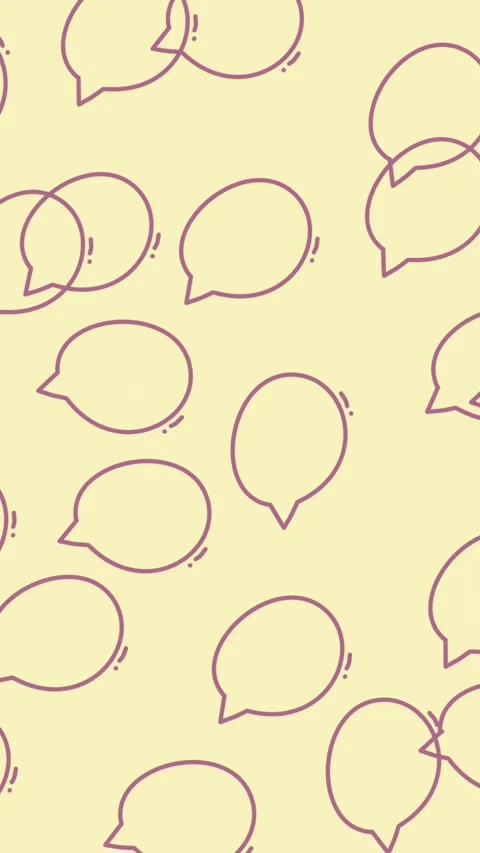 Vertical motion background chat bubles, seamless Stock Footage 320329148