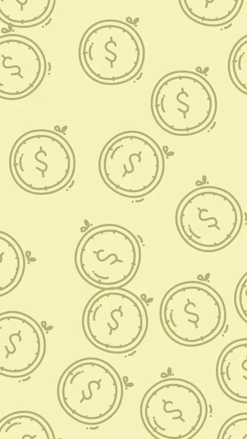 Vertical motion background dollar seamless pattern Stock Footage 319992211