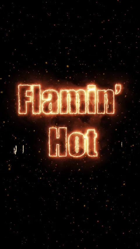 Vertical Motion Graphic of Glowing Fiery Text with Floating Burning Sparks Stock Footage 325698946
