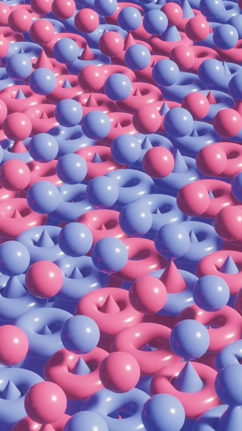 Vertical Motion Magic: Mesmerizing Modern Animation with Abstract 3D Elements Stock Footage 263145027