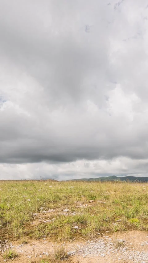 Vertical Mountain Peak Clouds Flow Nature Landscape Motion Timelapse Stock Footage 327670760