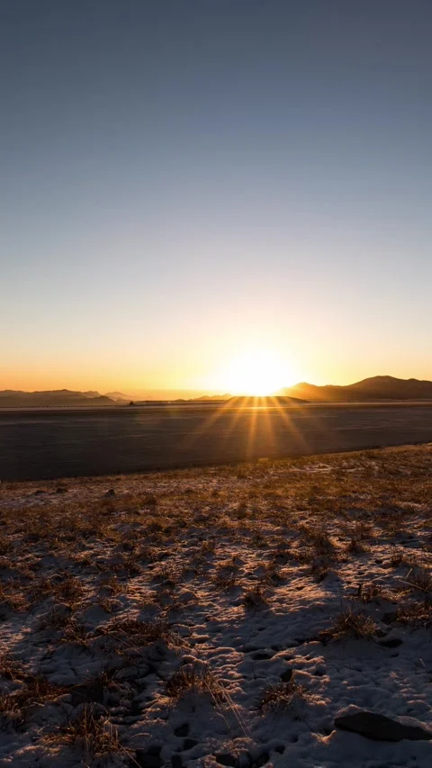 Vertical Mountain Peak Sunrise Light and Shadow Motion Timelapse Stock Footage 327670773