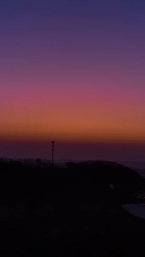 Vertical Mountain Peak Sunrise Timelapse with Golden Sun Rays Stock Footage 327669267