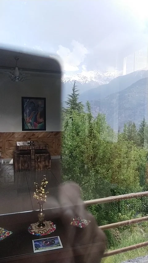 Vertical mountains clouds instagram stories hotel villa Video stock 240929654