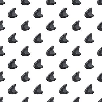 Vertical mouse ergonomic computer peripheral seamless pattern Stock Illustration