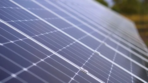 Vertical moving frame from up to down, closeup texture of sollar pannel Stock Footage 126552598