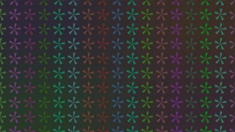 Vertical Multi-Colored Star Row Pattern Loop Stock Footage 340131635